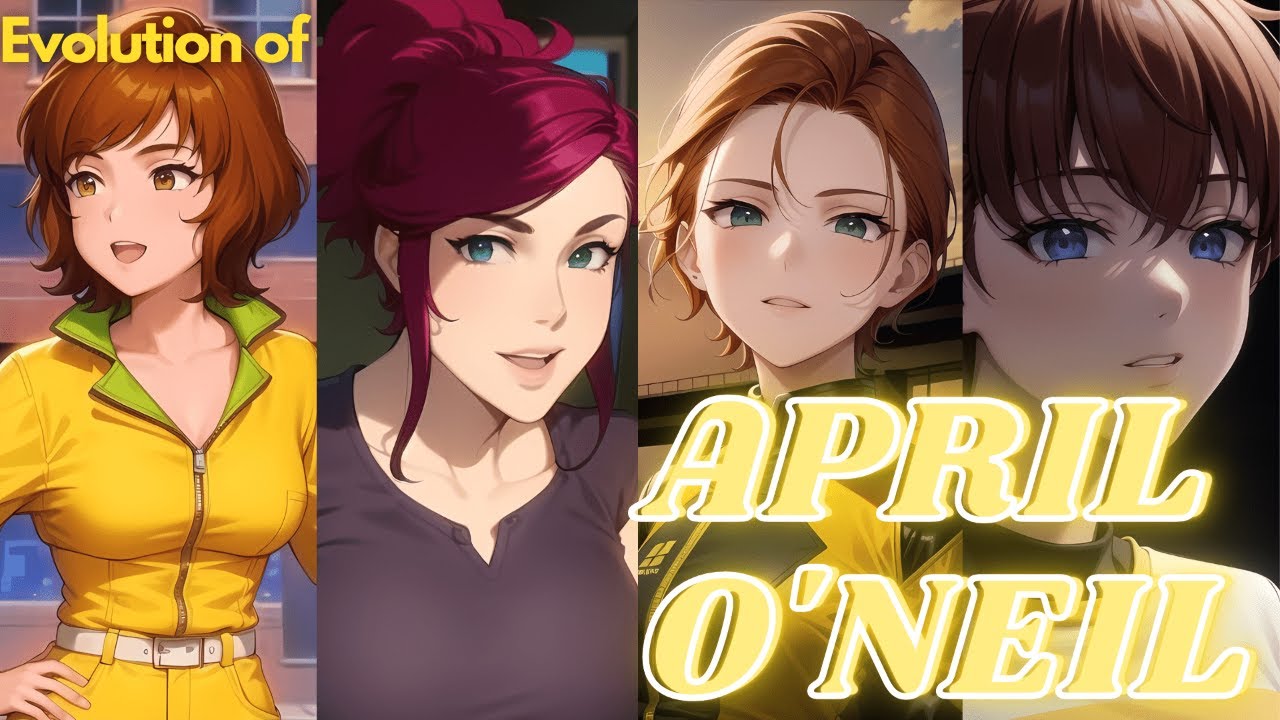 Evolution of April O'Neil (TMNT) Anime version!