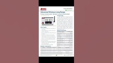 DATASHEETS OF ADVANCED WIRELESS FULLY AUTOMATIC WATER LEVEL CONTROLLER