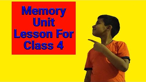 Memory unit in computer in hindi