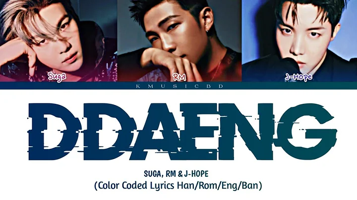 BTS (방탄소년단)  'Ddaeng 땡'    [Color Coded Lyrics Han/Rom/Eng/Ban]