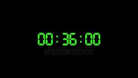 stock footage digital countdown timer one hour animation from minutes to seconds minutes digital
