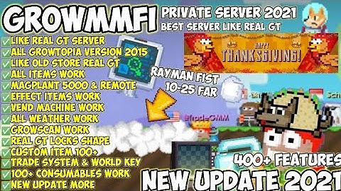 NEW GROWTOPIA PRIVATE SERVER 2021 | ✅🔥 LIKE REAL GT & UPDATE ITEMS 2021 | BEST SERVER 🔥✅ | GROWMMFI