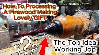 Woodturning an Old, Weathered Log I Found