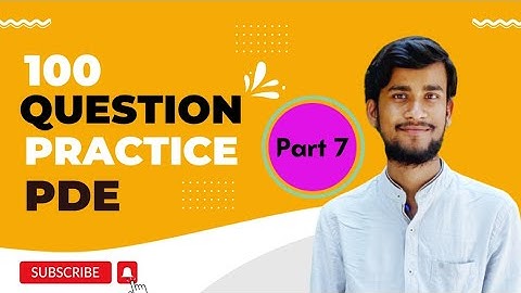 CSIR NET JUNE 2022 | QUESTION PRACTICE on PDE #Part_7  #TheLearningField