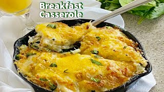 How To Make Cheesy Breakfast Casserole | Easy Strata