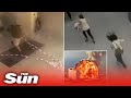 New footage of huge explosion ripping through Beirut hospital