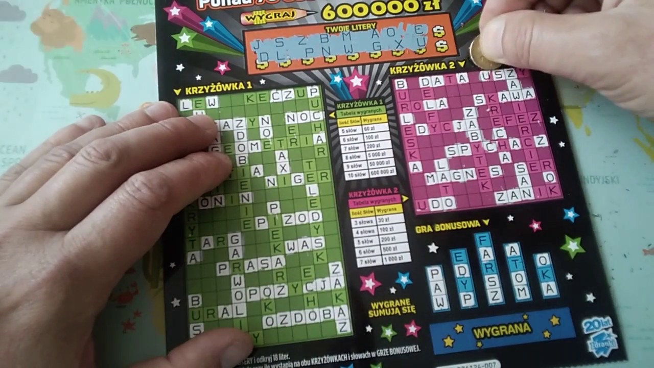 zdrapki lotto Wielka krzyżówka , 500.000 w diamentach i win go ! ) Jak poszło ? Ja wiem