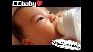 CC Baby Mukbang: 4 oz milk challenge!!