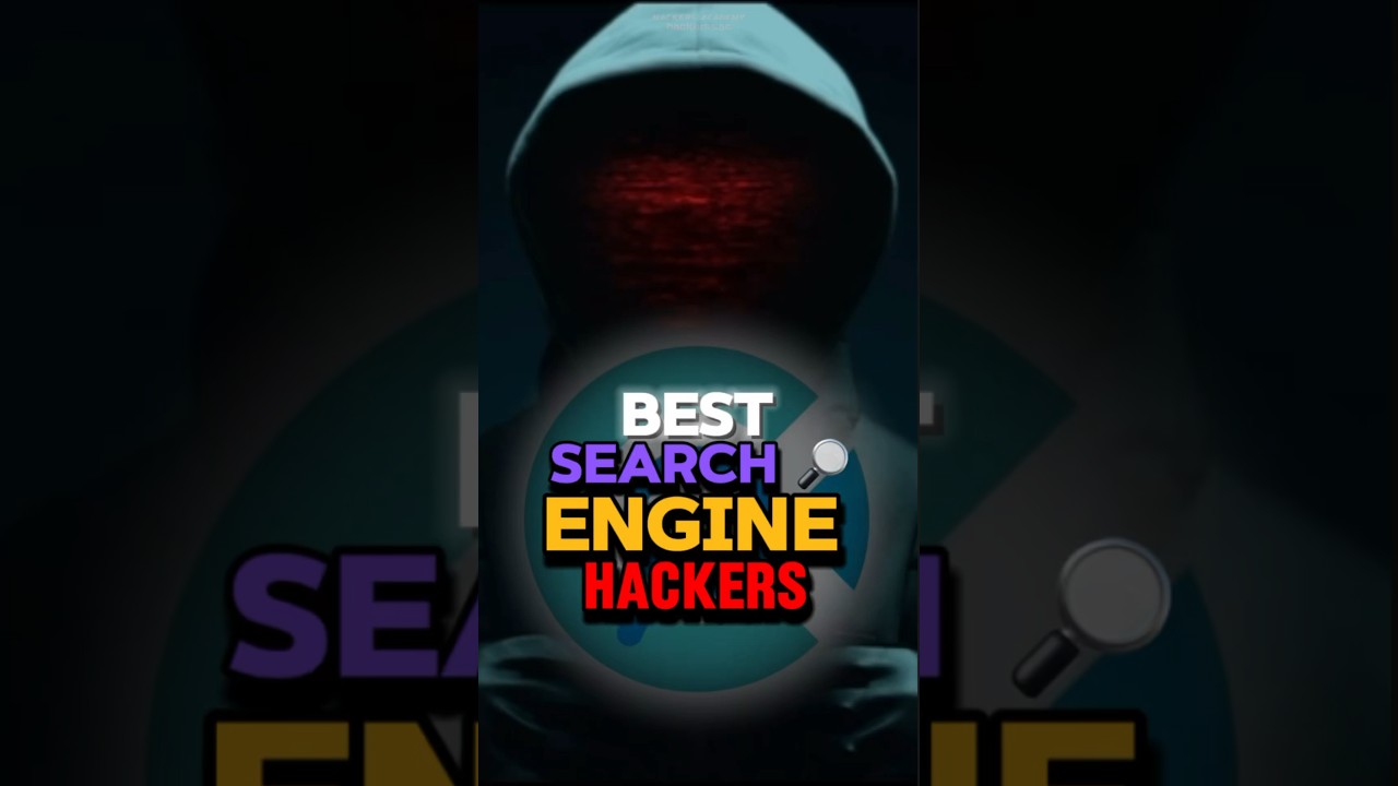 Best Search Engine For Hackers 🔎🎭