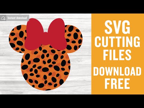 Disney Minnie Svg Free Cut Files for Cricut Silhouette Instant Download