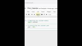 #print calendar #python
