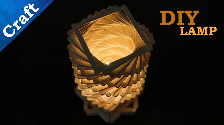 Arts and Crafts Ideas || How to make Ice Cream Sticks Twisted Lamp