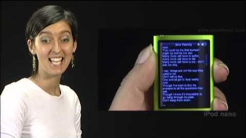New iPod Nano - How to enter song lyrics in iPod Nano