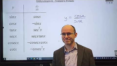Differentiating secx, cosecx & cotx with examples using the chain rule