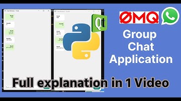 Group Chat App using Python, PyQT5, ZeroMQ, QT Designer | ZMQ Python | GUI Chat Application - Python