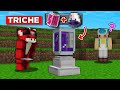 Jai trich en mlangeant des objets en manhunt sur minecraft