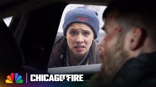 Kidd Helps a Man Stuck in a Car That&#39;s Crashed Through a Building | Chicago Fire | NBC