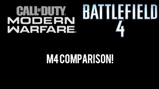 BF4 M4A1 vs CoD: MW M4A1!