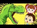 【知育アニメ】恐竜の冒険！ダイナソーランドでティラノサウルスに追いかけられた？！