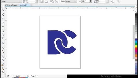 Corel Draw Design. DC logo in Corel Draw. Corel Draw Tutorial. #logo #logodesign #coreldraw