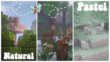 Minecraft PE Shader & Texture Pack Combos That Just Make Sense! ✨💕 (Pastel, Natural, Cottagecore)