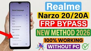Realme Narzo 20/ 20A - Google/ FRP Bypass | 100% Working New Method (Without Pc) 2026