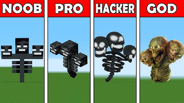 Pixel Art (NOOB vs PRO vs HACKER vs GOD) Wither in Minecraft