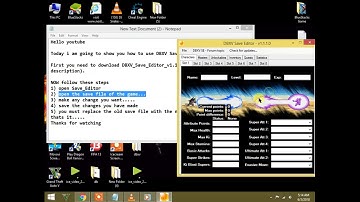 How to use DBXV Save Editor Pc