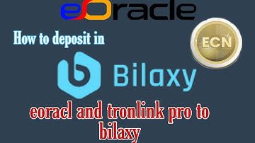 e oracle, bilaxy, and tron link pro ,how to use .