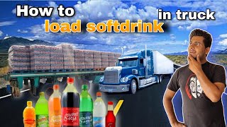 How to load softdrink in truck ][ multan sa bahawalpur Bottles load kr ka ja rha ha . truck video