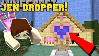 Minecraft: DROPPING INTO JEN'S HOUSE!!! - Custom Map