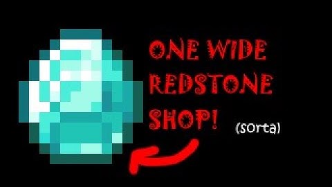 Tiny 1 wide tileable Redstone shop! (sorta) any ratio!