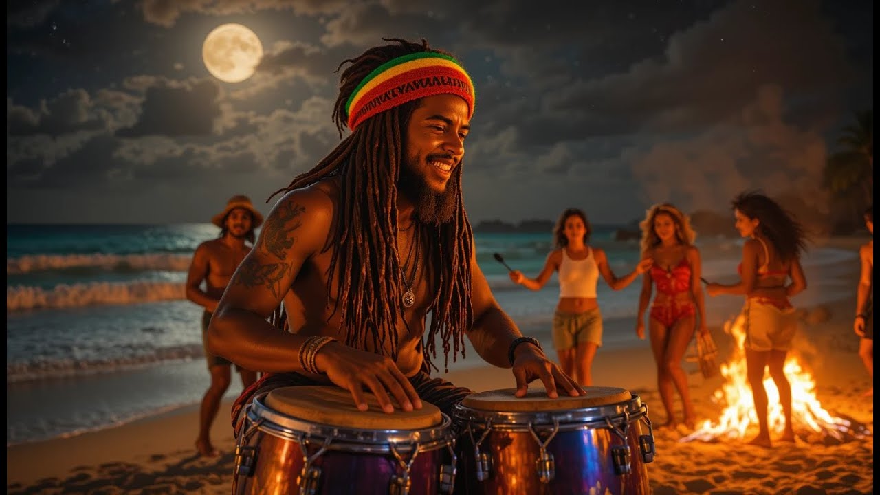 Chill Reggae Instrumental Live 🎸 Relaxing Reggae Music No Vocals