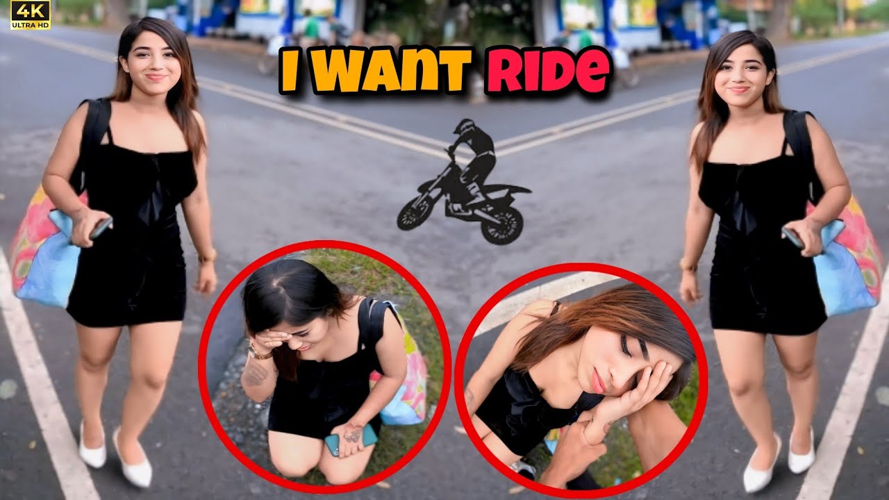 Cute Girl Ko Diya Bike Ride😍🔥|| Behos Ho Gayi💔😭 #cutegirl #bikeride