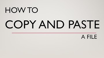 Windows Tutorial Cutting and Copying and Pasting Files and Folders Windows Training Lesson