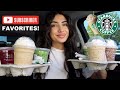 TRYING MY SUBSCRIBER'S FAVORITE STARBUCKS DRINKS!