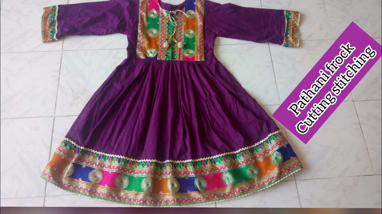 Pathani frock cutting stitching details - YouTube