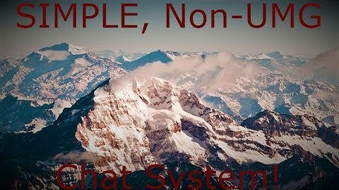 Unreal Engine - SIMPLE Non-UMG Multiplayer Chat Tutorial