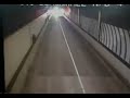 Heartstopping moment joyrider roars wrong way through tunnel