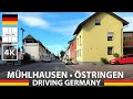 DRIVING in GERMANY 🚙 🇩🇪 Mühlhausen to Östringen - Deutschland fahren tour car [4K]