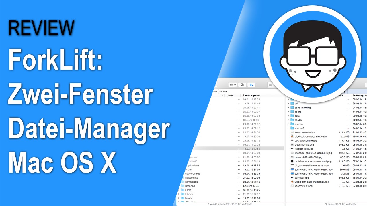 Forklift Zwei Fenster Datei Manager Fur Mac Os X Youtube