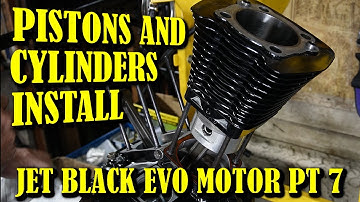 EVO ENGINE REBUILD, PISTONS AND CYLINDERS INSTALL . PITCH BLACK EVO PART 7