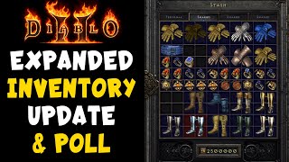 The Quest for Expanded Inventory Part #2 Updates & Poll for Diablo 2 Resurrected / D2R