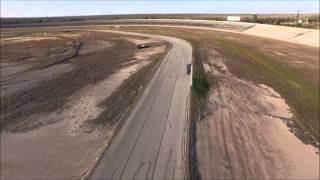 This follows the 2.9 mile course at texas world speedway from 62'
above track using fpv mission planner.