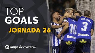 Todos los goles de la Jornada 26 de LaLiga SmartBank 2019\/2020