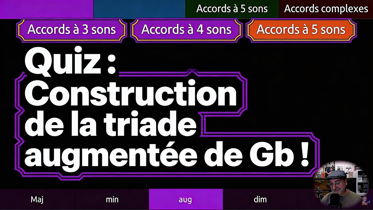 Quiz : Construction de la triade augmentée de Gb