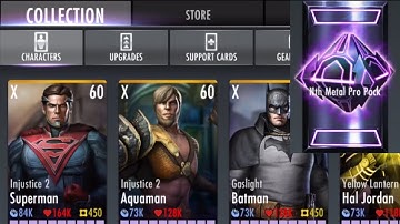 Injustice Mobile - Character Collection Reveal + Nth Metal Pack Opening