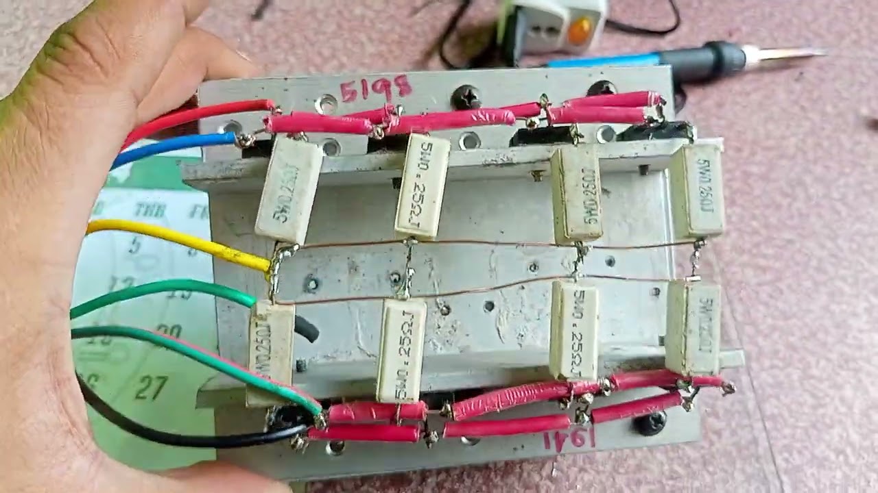 diy power output transistor using 4 pairs of C5198 and A1941.