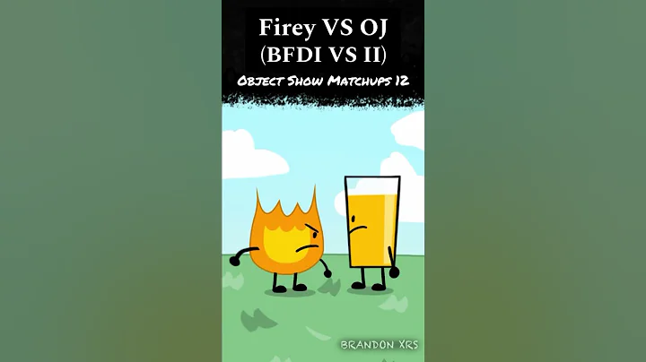 Firey VS OJ (BFDI VS II) - Object Show Matchups 12 #shorts