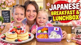 Japanese Breakfast & Lunchbox 🇯🇵 Fluffy Soufflé Pancakes + Onigiri 🍙🥞 screenshot 2